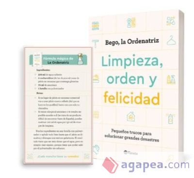 Pack Limpieza, orden y felicidad. Libro + Ficha