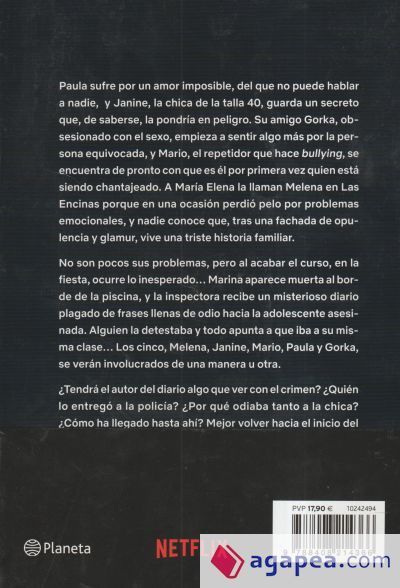 &Eacute;LITE: AL FONDO DE LA CLASE. LA PRIMERA NOVELA OFICIAL DE LA SERIE