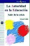 Portada de La autoridad en la educación