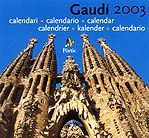 Portada de Calendari Gaudí 2003