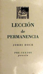 Portada de  Lección de permanencia