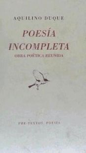 Portada de  Poesías incompletas (Obra poética reunida)