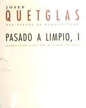 Portada de Pasado a limpio I