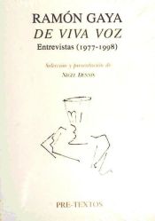 Portada de RAMÓN GAYA: DE VIVA VOZ