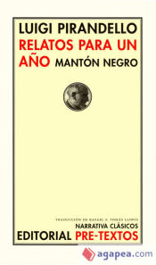 Portada de Relatos para un año. Mantón negro