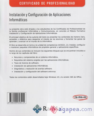 INSTALACIÓN Y CONFIGURACIÓN DE APLICACIONES INFORMÁTICAS. 2ª EDICIÓN ACTUALIZADA