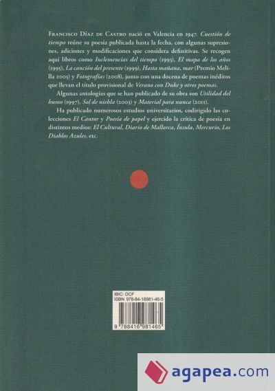 Cuesti&oacute;n de tiempo: Poes&iacute;a (1992-2017)