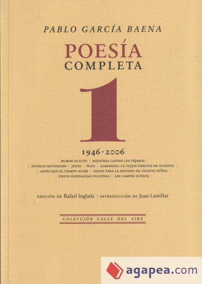 Poesía completa, 1