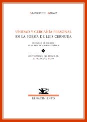 Portada de Unidad y cercanía personal en la poesía de Luis Cernuda