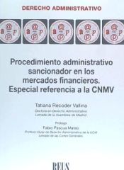 Portada de Procedimiento administrativo sancionador en los mercados financieros