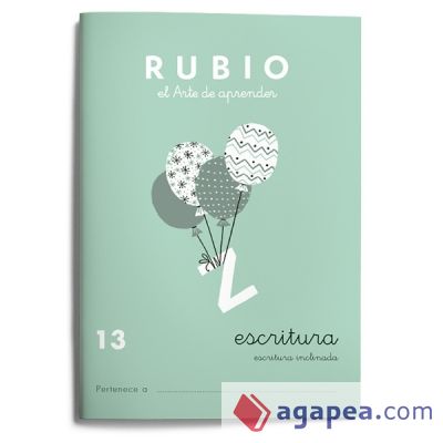 Escritura inclinada Rubio, n. 13