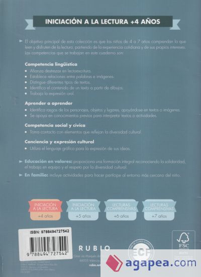 LECTURAS COMPRESIVAS RUBIO +4