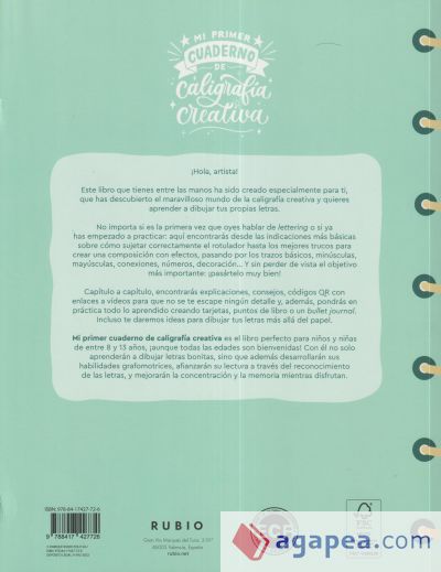 Mi primer cuaderno de caligrafía creativa