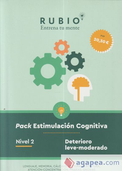 Pack Estimulación Cognitiva. Nivel 2 (deterioro leve-moderado)