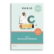 Portada de Pack Matemáticas RUBIO 4.º Primaria (+ 9 años)