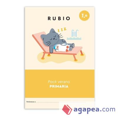 Pack verano RUBIO 1.&ordm; de Educaci&oacute;n Primaria (+ 6 a&ntilde;os)