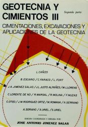 Portada de Geotecnia y cimientos III : cimentaciones, excavaciones y aplicaciones de la geotecnia