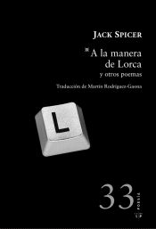 Portada de A la manera de Lorca y otros poemas. Traducción y prólogo de Martín Rodríguez-Gaona