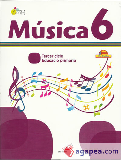Musica 6 - Projecte Acord. Libro del alumno + Cuaderno actividades. Valenciano