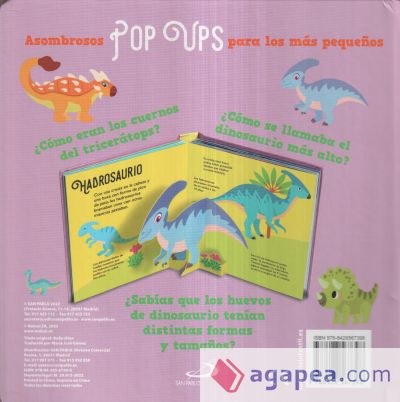 Pequeños dinosaurios: 10 pop ups