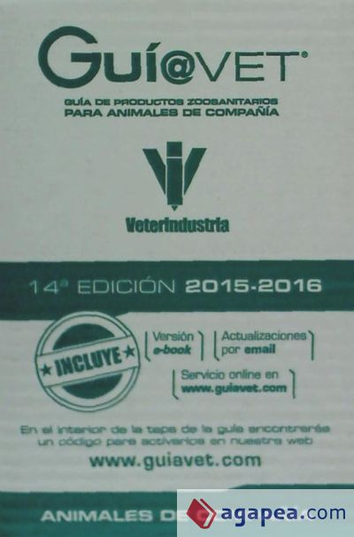 Guiavet 2015-2016 : guía de productos zoosanitarios animales compañía