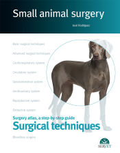 Portada de Small animal surgery. Surgery atlas, a step-by-step guide. Surgical techniques