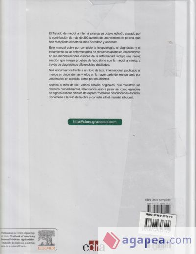 TRATADO DE MEDICINA INTERNA VETERINARIA 8º ED. OBRA COMPLETA 2 VOLS