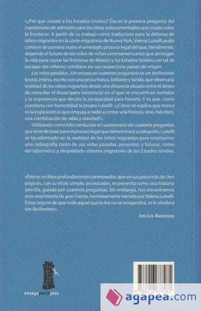 Los niños perdidos: un ensayo en cuarenta preguntas