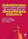 Portada de Autoinformes como instrumento de evaluación en Sexología Clínica