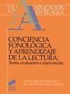 Portada de Conciencia fonológica y aprendizaje de lectura : teoría, evaluación e intervención