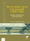 Portada de De la novela corta y la nouvelle (1900-1950)