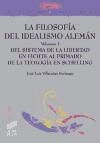 Portada de La filosofÃ­a del Idealismo alemÃ¡n. Volumen I: Del sistema de la libertad en Fichte al primado de la teologÃ­a en Schelling