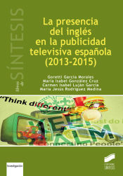 Portada de La presencia del inglés en la publicidad televisiva española (2013-2015)