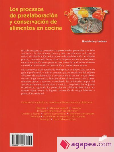Los procesos de preelaboraci&oacute;n y conservaci&oacute;n de alimentos en cocina