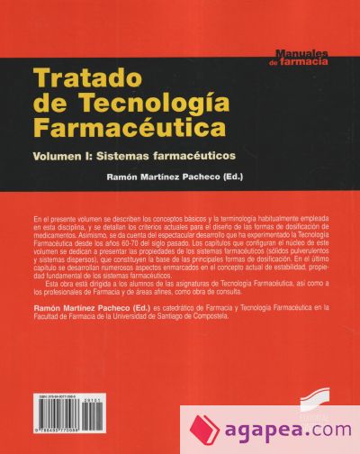 Tratado de tecnología farmacéutica. Vol. I, Sistemas farmacéuticos