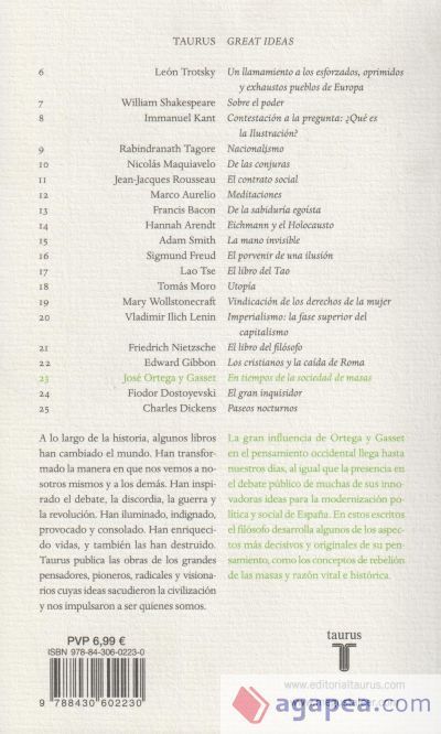 En tiempos de la sociedad de masas