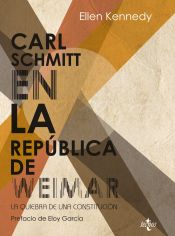 Portada de Carl Schmitt en la República de Weimar