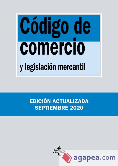 Código de Comercio: y legislación mercantil