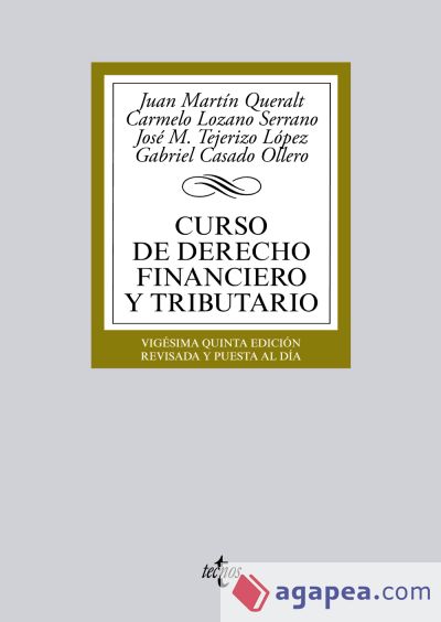 Curso De Derecho Financiero Y Tributario Juan [et Al ] Martin