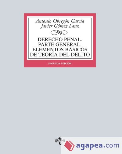 Derecho Penal. Parte general : elementos básicos de teoría del delito