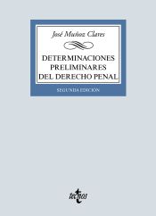 Portada de Determinaciones preliminares del Derecho penal