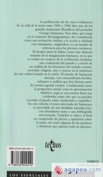 La vida de la razón o fases del progreso humano