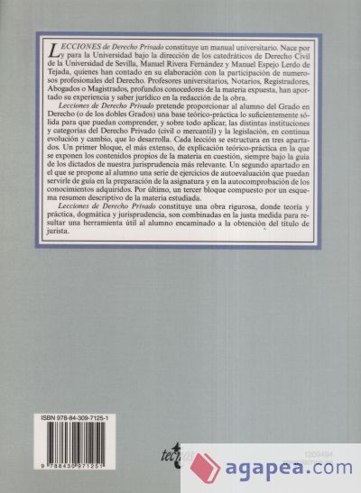 Lecciones de Derecho privado: Tomo I (Volumen 3) Relación jurídica. Derecho subjetivo. Representación. Negocio jurídico