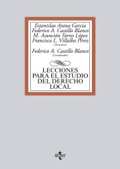 Portada de Lecciones para el estudio del derecho local