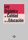 Portada de Ley Orgánica de Calidad de la Educación