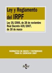 Portada de Ley y Reglamento del IRPF