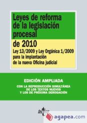 Portada de Leyes de reforma de la legislación procesal de 2010
