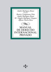 Portada de Manual de Derecho Internacional privado