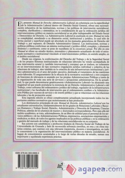 Manual de derecho administrativo laboral