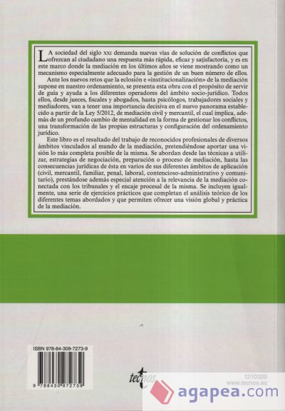 Mediación y resolución de conflictos: Técnicas y ámbitos